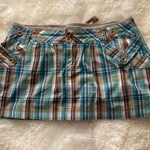 Jolt Plaid mini skirt New without tag